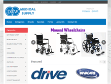 Tablet Screenshot of dwmedicalsupply.com